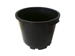 Pots rond noir  38L